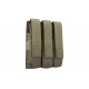 Triple magazine pouch for MP5 type magazines - olive (ACM)